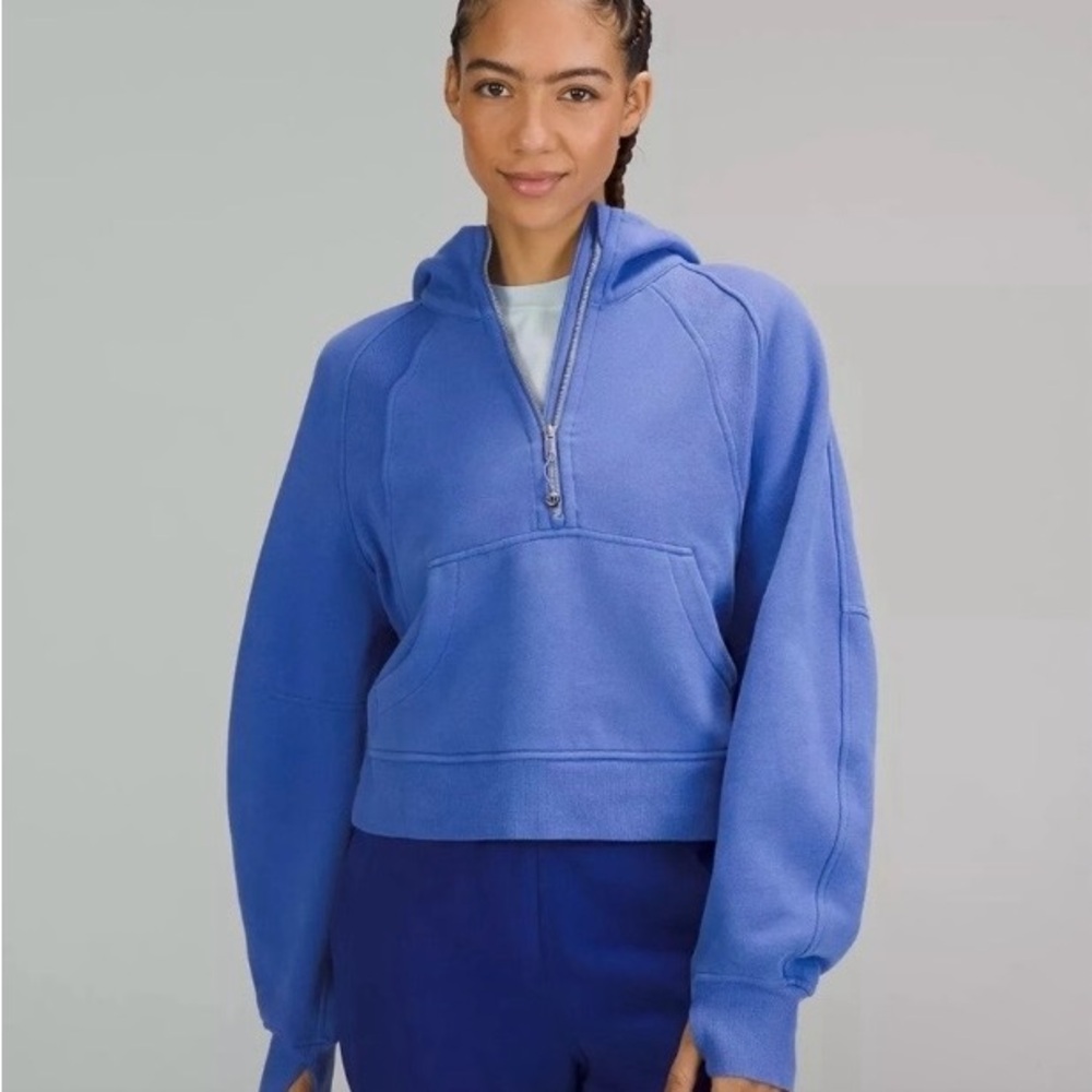 lululemon athletica Blue Half-Zip Hoodie